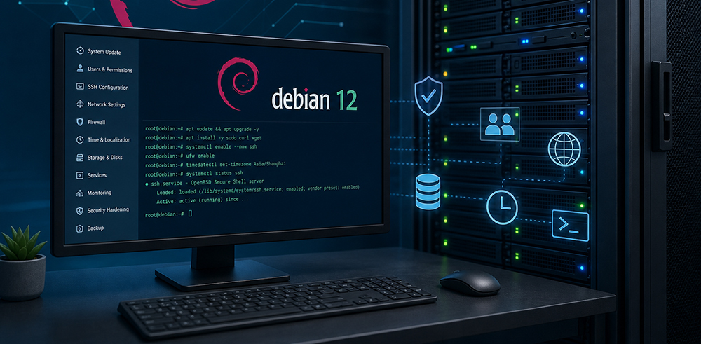 Debian 12服务器初始化配置保姆级指南